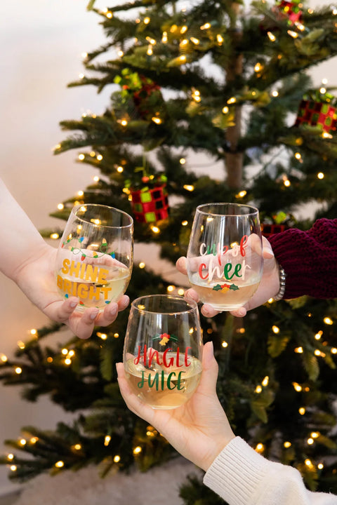 Cup Of Cheer Wine Glass