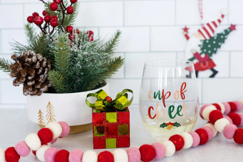 Cup Of Cheer Wine Glass