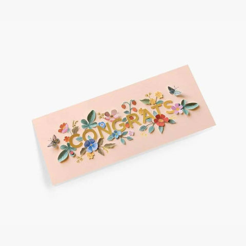 Cut Paper Congrats No. 10 Card - Rifle Paper Co