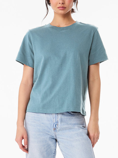Horses Gwenn Heavyweight Tee by Supermaggie - Denim