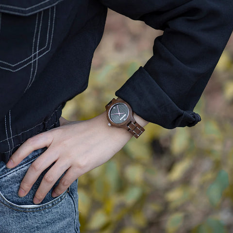 Imperil Classic - Obsidian, Women's Watch - AvantWood
