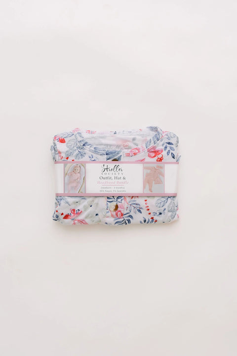 Baby Outfit, Newborn Outfit, Baby Girl Coming Home Outfit (Sizes: NB-24 months) - Bloom - Stroller Society