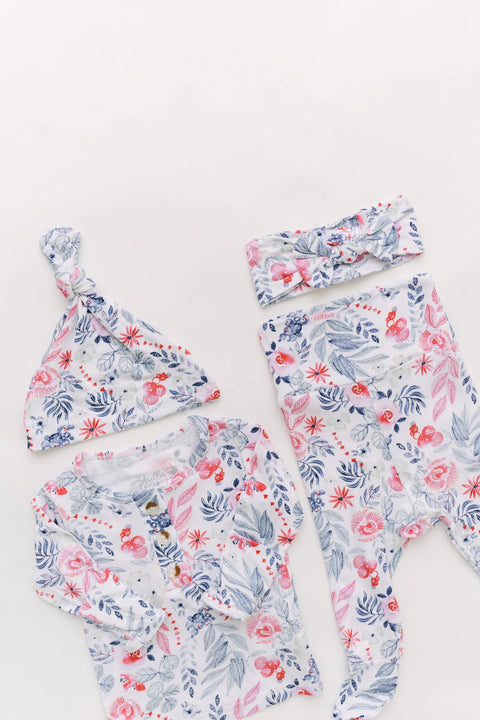 Baby Outfit, Newborn Outfit, Baby Girl Coming Home Outfit (Sizes: NB-24 months) - Bloom - Stroller Society