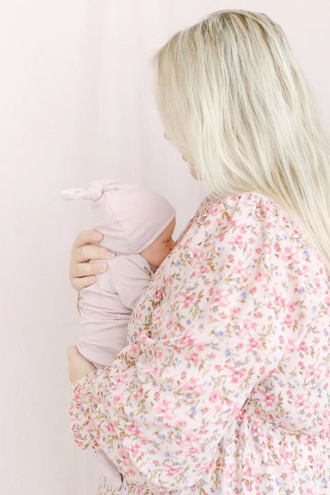 Top and Bottom Baby Outfit for Girls (Newborn - 12 months) - Dusty Rose - Stroller Society