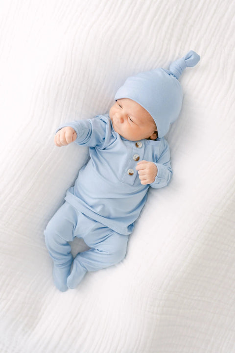 Baby Boy Outfits, Newborn Outfits for Boys, Blue Baby Outfit - Baby Blue - Stroller Society
