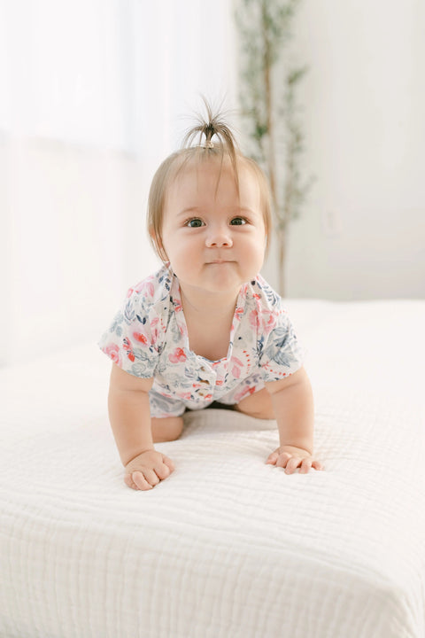 Top and Bottom Shorts Outfit (Newborn - 12 months) Bloom - Stroller Society