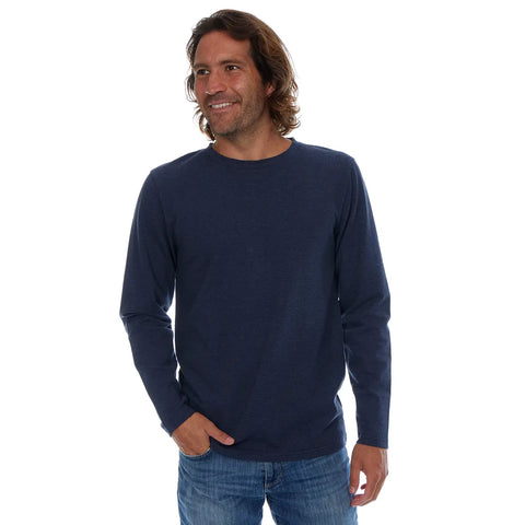 Daniel Long Sleeve Tee - Navy Heather