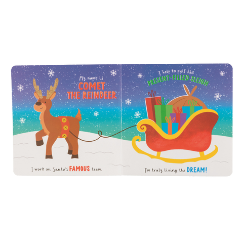 Day In The Life Of Comet The Reindeer Book + Plush
