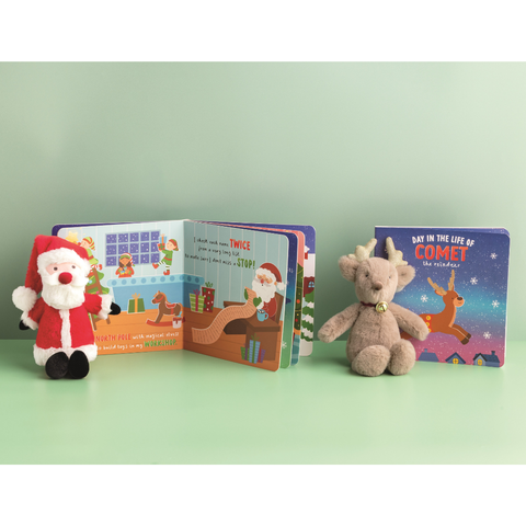 Day In The Life Of Santa Claus Book + Plush