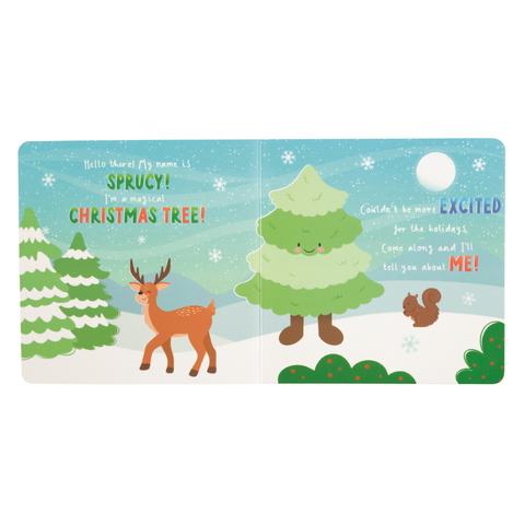 Day In The Life Of Sprucy The Christmas Tree Book + Plush