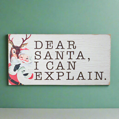 Dear Santa, I Can Explain Wall Art
