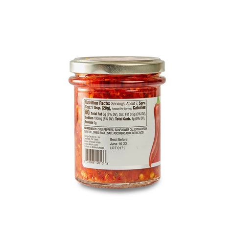 Delallo Chopped Calabrian Chili Peppers, 6.7 oz