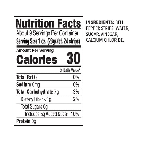 Delallo Mild Red Sweet Peppers, 16 oz
