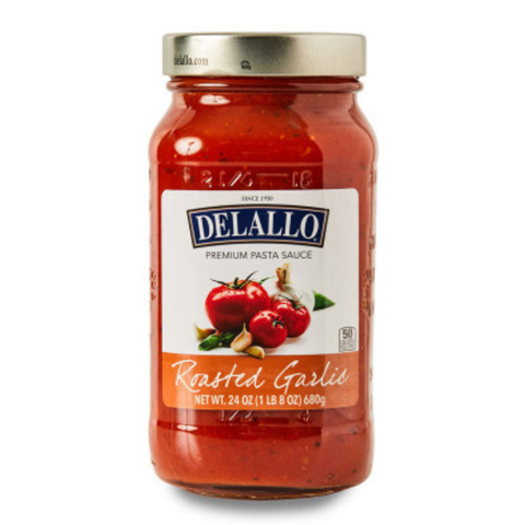 Delallo Roasted Garlic Tomato Sauce, 24 oz