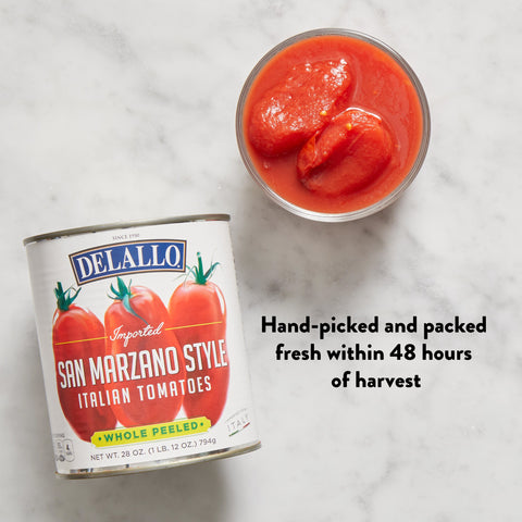 Delallo San Marzano Style Whole Peeled Tomatoes, 28 oz