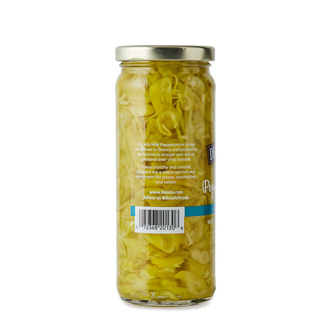 Delallo Sliced Mild Pepperoncini Peppers, 16 oz