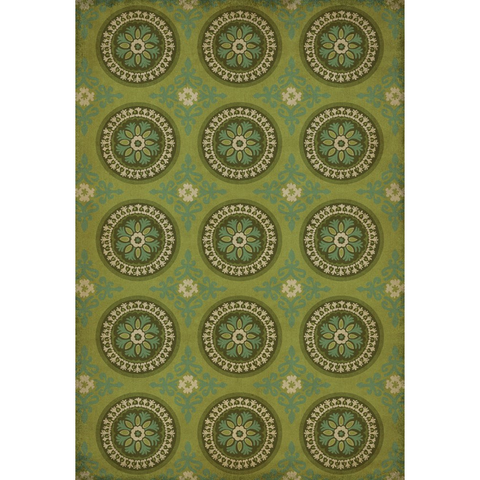 Pattern 43 "Dharma" Vinyl Floorcloth - Spicher & Co.