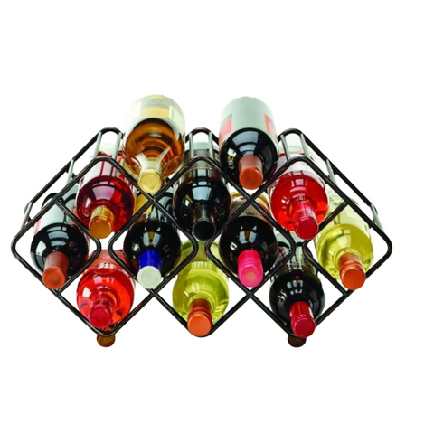 Diamante 12 Bottle Wine Rack