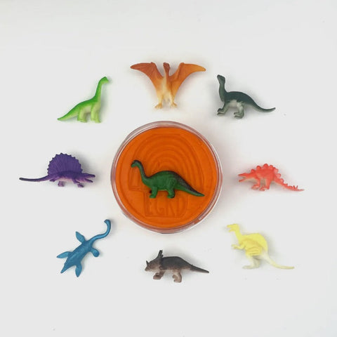 Dino (Mango Tango) Hidden Surprise Kiddough - Earthgrown KidDough, 4 oz