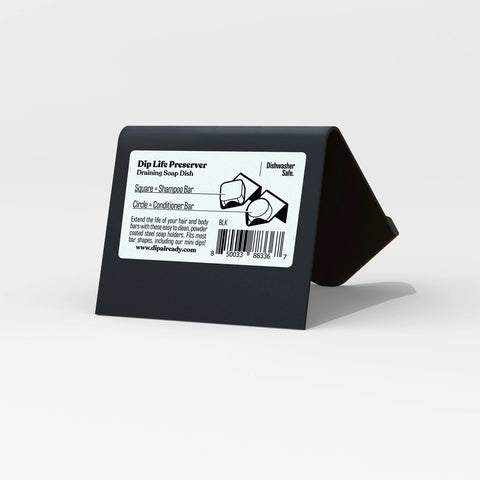 Dip Life Preserver: Black Draining Soap Dish