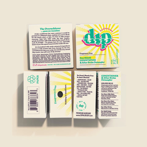 Dip Sun Shield: Conditioner & After Swim Detangler Bar, 3 oz.