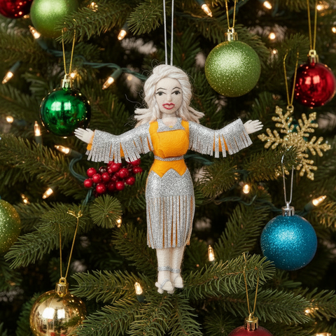 Dolly Parton Felt Ornament