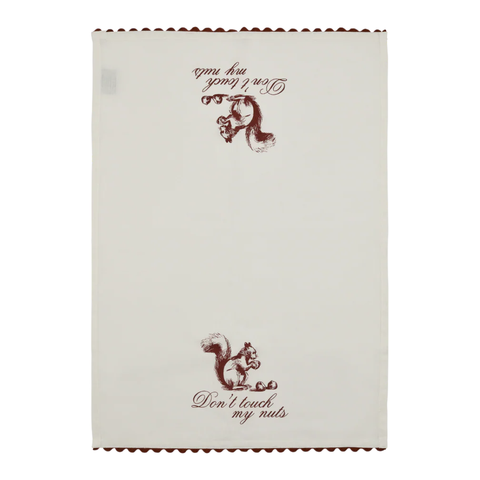 Don't Touch My Nuts Tea Towel by Fishs Eddy