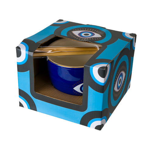 Donburi Bowl with Chopsticks - Evil Eye