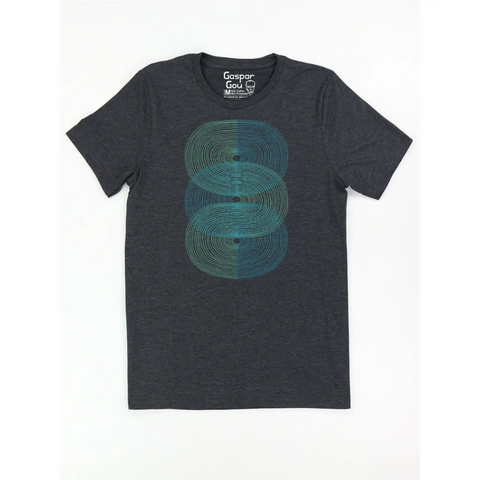 Double S Curve Charlie Men's Tee - Heather Charcoal