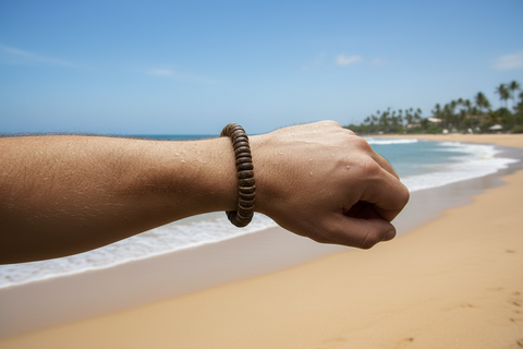Driftwood Beaded Bracelet - Dark
