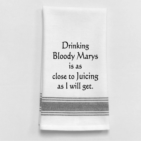 Drinking Bloody Marys Tea Towel