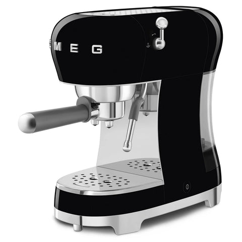 SMEG Retro Style Manual Espresso Machine, Black