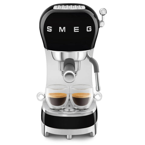 SMEG Retro Style Manual Espresso Machine, Black