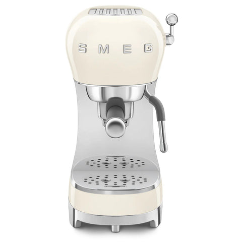 SMEG Retro Style Manual Espresso Machine, Cream