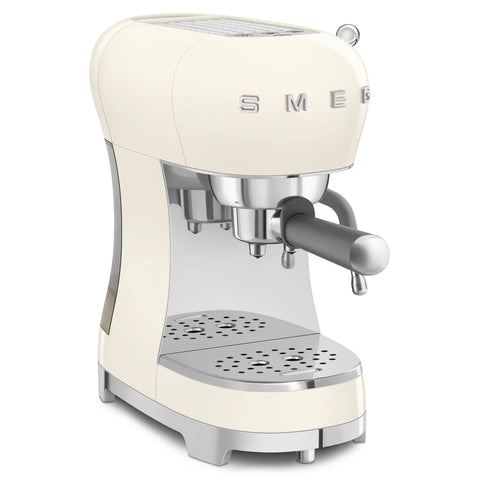 SMEG Retro Style Manual Espresso Machine, Cream