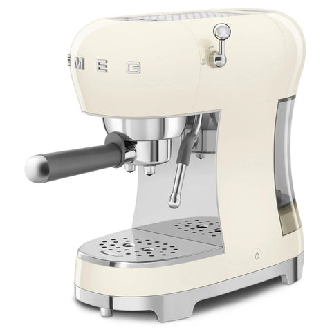 SMEG Retro Style Manual Espresso Machine, Cream