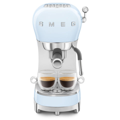 SMEG Retro Style Manual Espresso Machine, Pastel Blue