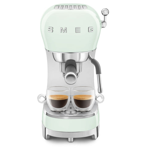SMEG Retro Style Manual Espresso Machine, Pastel Green