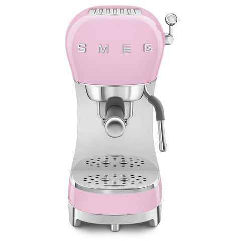 SMEG Retro Style Manual Espresso Machine, Pink