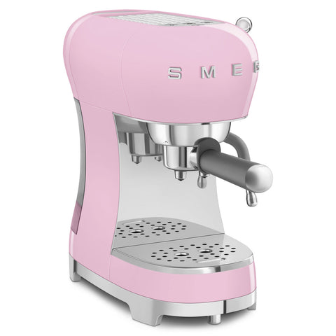 SMEG Retro Style Manual Espresso Machine, Pink