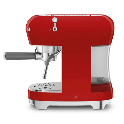 SMEG Retro Style Manual Espresso Machine, Red