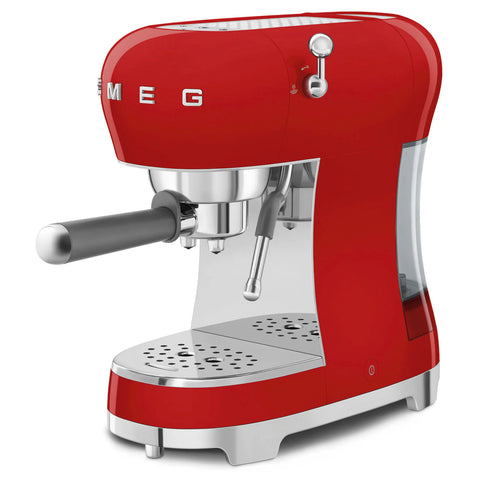 SMEG Retro Style Manual Espresso Machine, Red