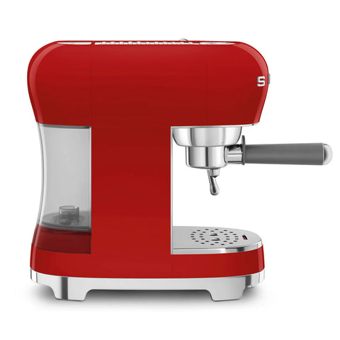 SMEG Retro Style Manual Espresso Machine, Red