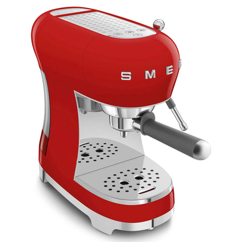 SMEG Retro Style Manual Espresso Machine, Red