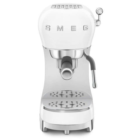 SMEG Retro Style Manual Espresso Machine, White