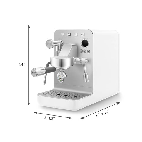 SMEG Semi-Pro Espresso Machine, Matte White