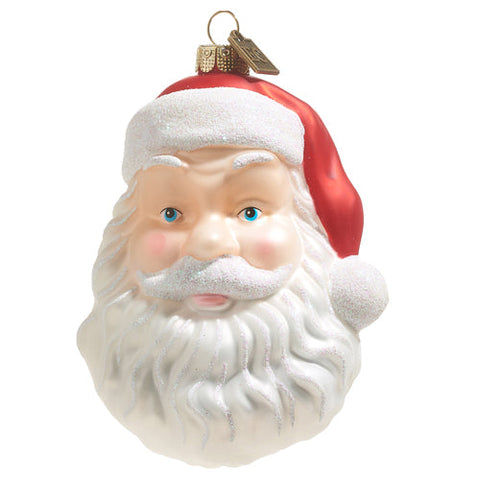 Santa Face Blow Mold Ornament