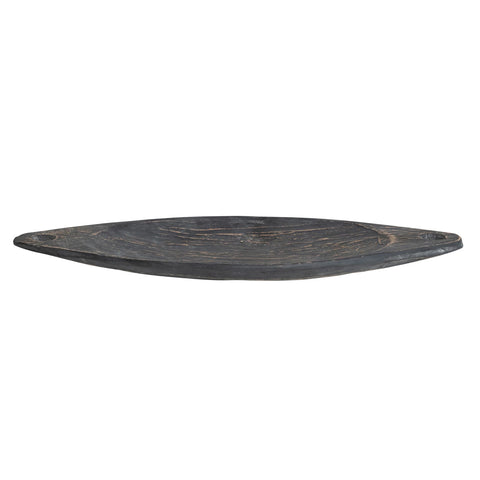 Earth + Ember Oblong Wood Tray With Handles
