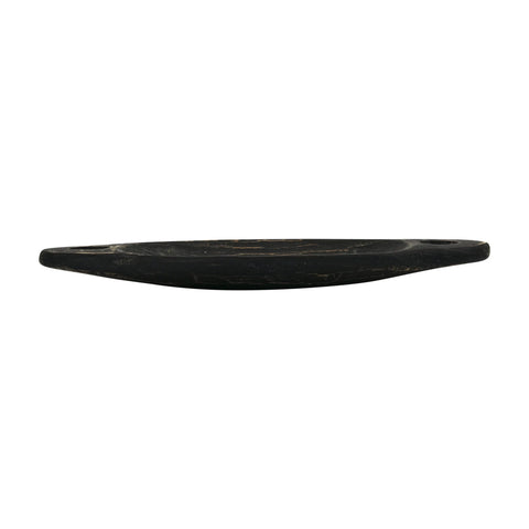 Earth + Ember Oblong Wood Tray With Handles