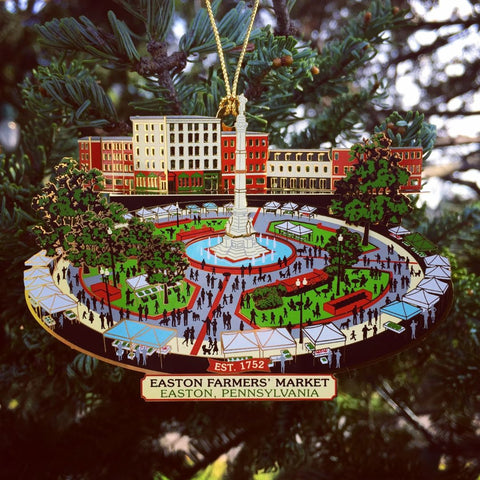 Easton Farmers' Market Ornament, 3.5" x 2.75"